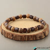 TCC™ Natural Wooden Bead Yoga Meditation Peace Bracelet
